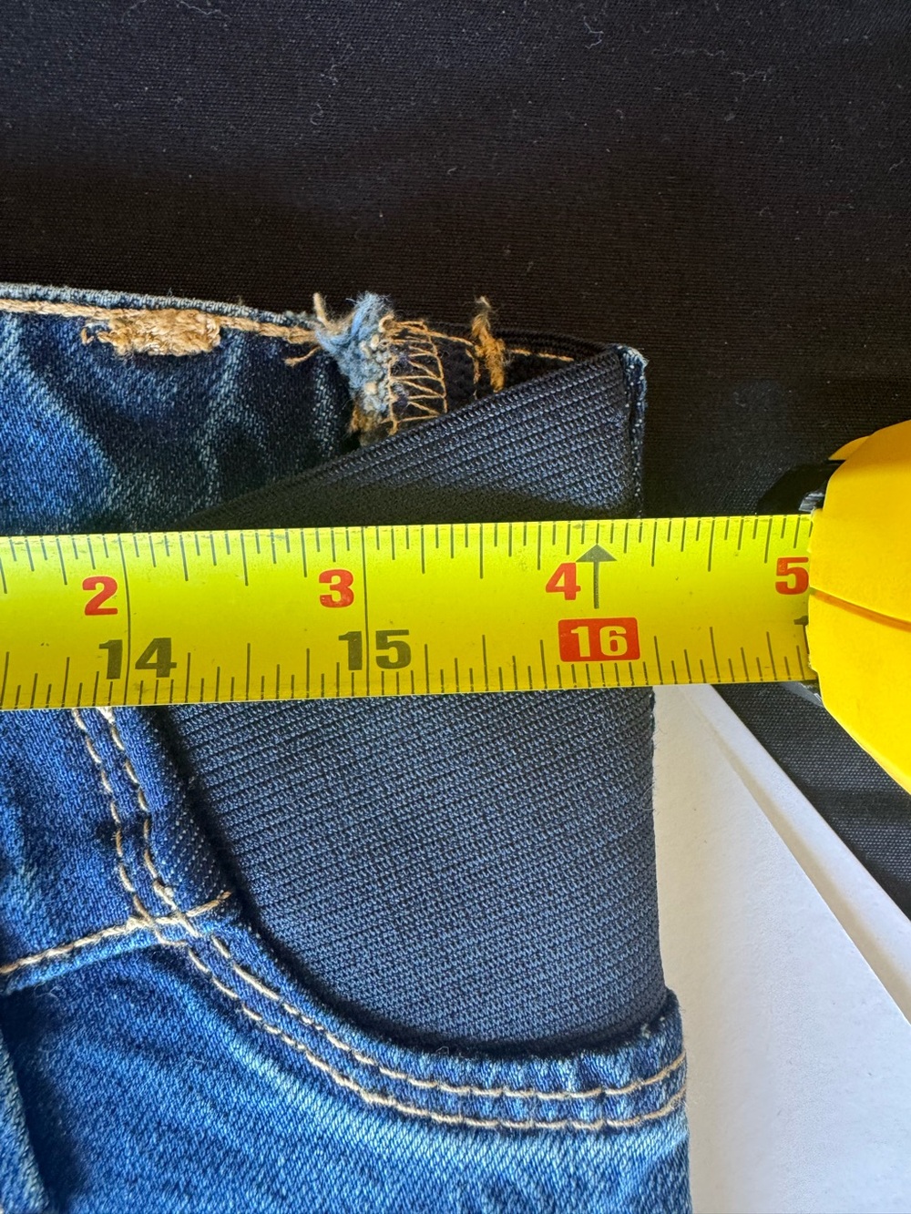 Isabel Maternity Size 2 90s Straight Leg Jeans Dark Wash Side Panel NWT - Picture 6 of 10